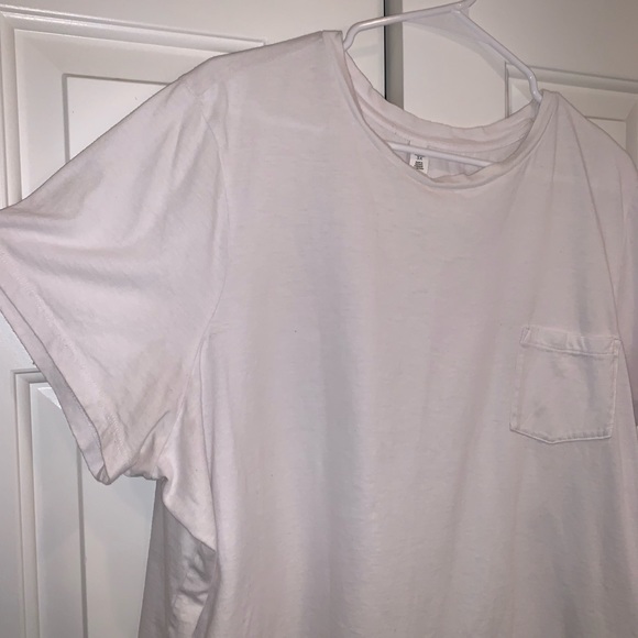 BP White Crop Tee with Front Pocket - Picture 2 of 3